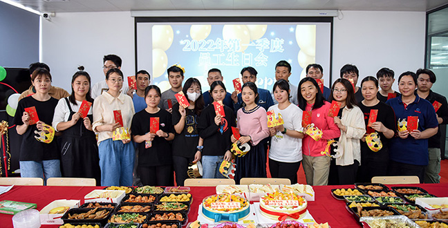Heartwarming -- HOPE electric control employees' birthday party in the first quarter of 2022